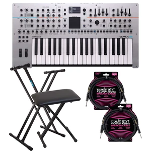 Roland GAIA 2 37-key Virtual Analog Wavetable, Keyboard Stand, Bench, (2) 1/4 Cables Bundle Roland GAIA 2 37-key Virtual Analog Wavetable, Keyboard Stand, Bench, (2) 1/4 Cables Bundle