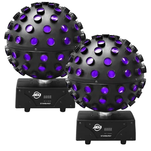 (2) American DJ Starburst RGBWA+UV LED Sphere Effect Bundle (2) American DJ Starburst RGBWA+UV LED Sphere Effect Bundle