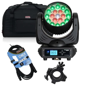 Eliminator Stryker Wash 228W Moving Head, Gator TOTE12, Clamp, DMX Cable 15FT Bundle Eliminator Stryker Wash 228W Moving Head, Gator TOTE12, Clamp, DMX Cable 15FT Bundle