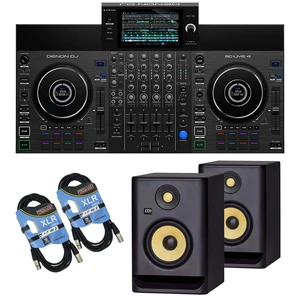 Denon DJ SC Live 4 Standalone DJ Controller, (2) KRK RP5G4, (2) XLR Cable Bundle Denon DJ SC Live 4 Standalone DJ Controller, (2) KRK RP5G4, (2) XLR Cable Bundle