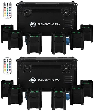 (2) American DJ Element H6 Pak with Charging Case (6-Pack) Bundle (2) American DJ Element H6 Pak with Charging Case (6-Pack) Bundle