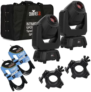 (2) Chauvet DJ Intimidator Spot 260X 75W LED Moving Head, Chauvet DJ CHS-2XX, (2) DMX Cables, (2) O-Clamp Bundle (2) Chauvet DJ Intimidator Spot 260X 75W LED Moving Head, Chauvet DJ CHS-2XX, (2) DMX Cables, (2) O-Clamp Bundle