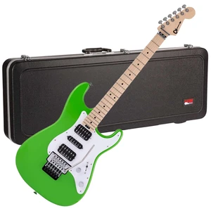 Charvel Pro-Mod So-Cal Style 1 HSH FR, Slime Green, Maple Fingerboard, Gator GC-ELECTRIC-A Bundle Charvel Pro-Mod So-Cal Style 1 HSH FR, Slime Green, Maple Fingerboard, Gator GC-ELECTRIC-A Bundle