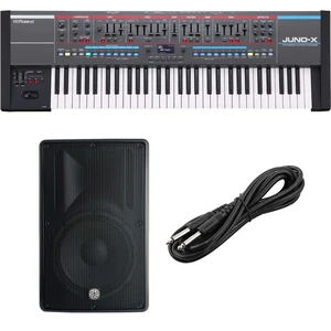Roland Juno-X 61-key Synthesizer, PSG AUDIO Cobra 112, 1/4 Cable Bundle Roland Juno-X 61-key Synthesizer, PSG AUDIO Cobra 112, 1/4 Cable Bundle