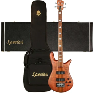 Spector Euro 4 RST Bass Guitar Sienna Stain, Spector NS Molded Flight Case Bundle Spector Euro 4 RST Bass Guitar Sienna Stain, Spector NS Molded Flight Case Bundle