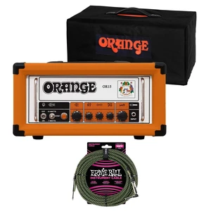Orange OR15H 15W Tube Head (Orange), Orange Cover, Ernie Ball P06077 Bundle Orange OR15H 15W Tube Head (Orange), Orange Cover, Ernie Ball P06077 Bundle