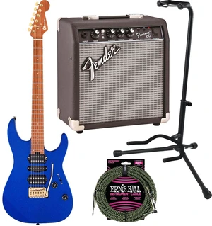 Charvel Pro-Mod DK24 HSH EG, Mystic Blue, Fender Frontman 10G, Gator Stand, Ernie Ball P06077 Bundle Charvel Pro-Mod DK24 HSH EG, Mystic Blue, Fender Frontman 10G, Gator Stand, Ernie Ball P06077 Bundle