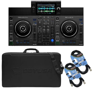 Denon DJ SC Live 2 Standalone DJ Controlle, Odyssey BMSCLIVE2M, (2) XLR Cables Bundle Denon DJ SC Live 2 Standalone DJ Controlle, Odyssey BMSCLIVE2M, (2) XLR Cables Bundle