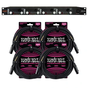 Warm Audio WA-412 4-Channel MicPre-Amp, (4) ErnieBall XLR 25FT Bundle Warm Audio WA-412 4-Channel MicPre-Amp, (4) ErnieBall XLR 25FT Bundle