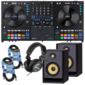 Rane Four 4-channel DJ Controller, (2) KRK Rokit 5 G4, (2) XLR Cables, Tascam TH02 Bundle Rane Four 4-channel DJ Controller, (2) KRK Rokit 5 G4, (2) XLR Cables, Tascam TH02 Bundle