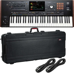 Korg Pa5X-61 61-Key Workstation, Gator GTSA-KEY61, (2) 1/4 Cables Bundle Korg Pa5X-61 61-Key Workstation, Gator GTSA-KEY61, (2) 1/4 Cables Bundle