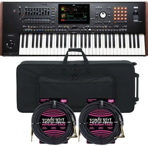 Korg Pa5X-61 61-Key Workstation, Gator GK-61 Case, (2) ErnieBall 1/4 Cables Bundle Korg Pa5X-61 61-Key Workstation, Gator GK-61 Case, (2) ErnieBall 1/4 Cables Bundle