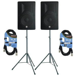 (2) PSG Audio Cobra 15" 2000 Watt, Stands, (2) XLR Cable Bundle (2) PSG Audio Cobra 15" 2000 Watt, Stands, (2) XLR Cable Bundle