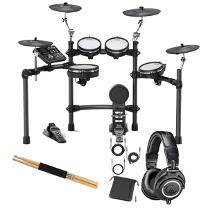 NUX DM-7X Professional Digital Drum, Audio Technica ATH-M50X, Drum Sticks Bundle NUX DM-7X Professional Digital Drum, Audio Technica ATH-M50X, Drum Sticks Bundle