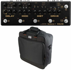 NUX Cerberus Guitar Multi Effects Pedal, Gator G-MIXERBAG-1515 Bag Bundle NUX Cerberus Guitar Multi Effects Pedal, Gator G-MIXERBAG-1515 Bag Bundle