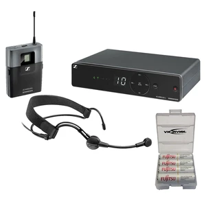Sennheiser XSW 1-ME3 Wireless Headworn Microphone System, Ansmann Fujitsu AA Batteries Bundle Sennheiser XSW 1-ME3 Wireless Headworn Microphone System, Ansmann Fujitsu AA Batteries Bundle