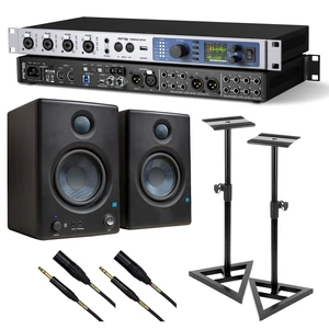 RME Fireface UFX III Audio Interface, (2) Presonus Eris4.5 Monitors, Monitor Stands, (2) XLR to /1/4 Bundle RME Fireface UFX III Audio Interface, (2) Presonus Eris4.5 Monitors, Monitor Stands, (2) XLR to /1/4 Bundle