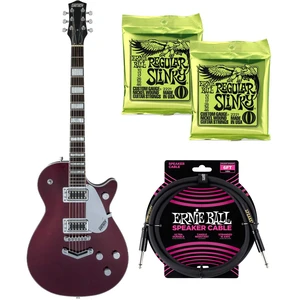 Gretsch G5220 Electromatic Jet, Cherry Metallic, (3) Ernie Ball 2221, ErnieBall Cable Bundle Gretsch G5220 Electromatic Jet, Cherry Metallic, (3) Ernie Ball 2221, ErnieBall Cable Bundle