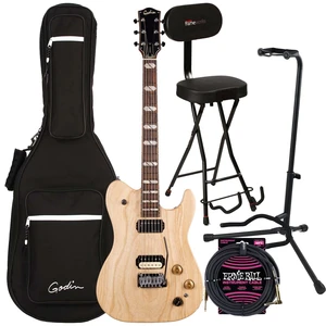 Godin (051489) Radium-X Electric Guitar, Natural, GFW-GTR-SEAT, Stand, ErnieBall 1/4 Cable Bundle Godin (051489) Radium-X Electric Guitar, Natural, GFW-GTR-SEAT, Stand, ErnieBall 1/4 Cable Bundle