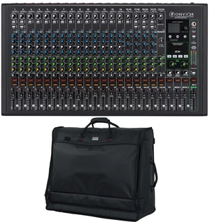 Mackie Onyx24 24-channel Analog Mixer, Gator G-MIXERBAG-2621 Bag Bundle Mackie Onyx24 24-channel Analog Mixer, Gator G-MIXERBAG-2621 Bag Bundle
