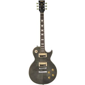 Vintage V100TBK ReIssued Series Electric Guitar - Flamed Thru Black Vintage V100TBK ReIssued Series Electric Guitar - Flamed Thru Black