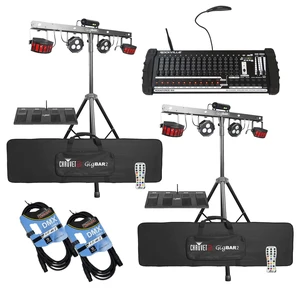(2) Chauvet DJ GigBAR 2 All-In-One Lighting System, Rockville ROCKFORCE W4 384, (2) DMX Cables Bundle (2) Chauvet DJ GigBAR 2 All-In-One Lighting System, Rockville ROCKFORCE W4 384, (2) DMX Cables Bundle