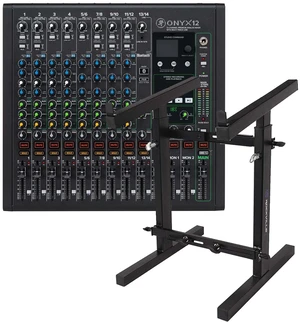 Mackie Onyx12 12-channel Analog Mixer, Mixer Stand Bundle Mackie Onyx12 12-channel Analog Mixer, Mixer Stand Bundle