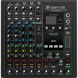 Mackie Onyx8 8-channel Analog Mixer with Multi-Track USB Mackie Onyx8 8-channel Analog Mixer with Multi-Track USB