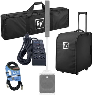 Electro-Voice Evolve 50M Powered Speaker- White (Top Cover Included), EV Rolling Case, XLR Cable, Furman (SS6B) Bundle Electro-Voice Evolve 50M Powered Speaker- White (Top Cover Included), EV Rolling Case, XLR Cable, Furman (SS6B) Bundle