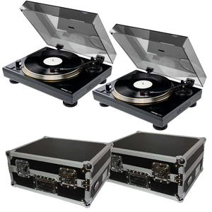 (2) ReLoop Turn5 Direct Drive HiFi Quartz Turntable, (2) ProX T-TT Cases Bundle (2) ReLoop Turn5 Direct Drive HiFi Quartz Turntable, (2) ProX T-TT Cases Bundle