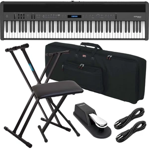 Roland FP-60X Portable Digital Piano (Black) - Keyboard Stand, Bench, Sustain Pedal, Gator GKB88, (2) 1/4 Cables Bundle Roland FP-60X Portable Digital Piano (Black) - Keyboard Stand, Bench, Sustain Pedal, Gator GKB88, (2) 1/4 Cables Bundle