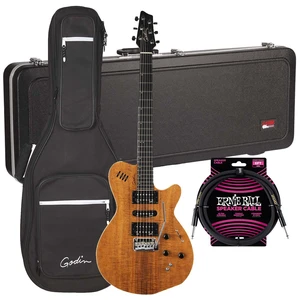 Godin (041497) xtSA Koa Electric Guitar, Natural, Gator GC-ELECTRIC-A Case, ErnieBall Cable Bundle Godin (041497) xtSA Koa Electric Guitar, Natural, Gator GC-ELECTRIC-A Case, ErnieBall Cable Bundle