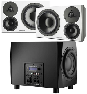 (2) Dynaudio LYD 48 - 3-Way Speakers (Left/Right - White), Dynaudio 18S (Black) Powered Studio Subwoofer Bundle (2) Dynaudio LYD 48 - 3-Way Speakers (Left/Right - White), Dynaudio 18S (Black) Powered Studio Subwoofer Bundle