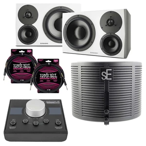 (2) Dynaudio LYD 48 - 3-Way Speakers (Left/Right - White), Mackie Big Knob Passive, (2) ErnieBall cables, sE Electronics RF-X Bundle (2) Dynaudio LYD 48 - 3-Way Speakers (Left/Right - White), Mackie Big Knob Passive, (2) ErnieBall cables, sE Electronics RF-X Bundle