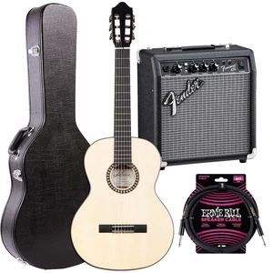 Kremona Romida Artist Series Classical Guitar, Fender Frontman 10G Amp, ErnieBall Cable Bundle Kremona Romida Artist Series Classical Guitar, Fender Frontman 10G Amp, ErnieBall Cable Bundle