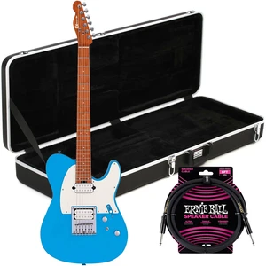Charvel Pro-Mod So-Cal Style 2 24 HT HH Robins Egg Blue, Gator GC-ELECTRIC-A Case, ErnieBall Cable Bundle Charvel Pro-Mod So-Cal Style 2 24 HT HH Robins Egg Blue, Gator GC-ELECTRIC-A Case, ErnieBall Cable Bundle