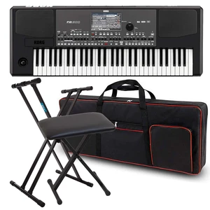 Korg Pa600 Professional 61-Key Keyboard with Speakers, Ruibo 61 Key Bag, Keyboard Stand and Bench Bundle Korg Pa600 Professional 61-Key Keyboard with Speakers, Ruibo 61 Key Bag, Keyboard Stand and Bench Bundle
