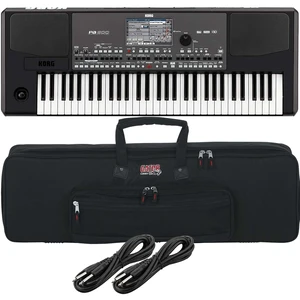 Korg Pa600 Professional 61-Key Keyboard with Speakers, Gator GKB-61 Bag, (2) 1/4 Cables Bundle Korg Pa600 Professional 61-Key Keyboard with Speakers, Gator GKB-61 Bag, (2) 1/4 Cables Bundle
