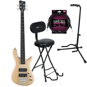 Warwick RockBass Streamer 4-String Bass Natural Transparent Satin, Gator GFW-GTR-SEAT and GFW-GTR-1000, ErnieBall Cable Bundle Warwick RockBass Streamer 4-String Bass Natural Transparent Satin, Gator GFW-GTR-SEAT and GFW-GTR-1000, ErnieBall Cable Bundle