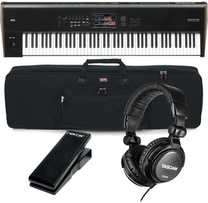 Korg Nautilus 88 Synthesizer Workstation, Gator GKB88, Sustain Pedal, Nektar NX-P, Tascam TH02 Bundle Korg Nautilus 88 Synthesizer Workstation, Gator GKB88, Sustain Pedal, Nektar NX-P, Tascam TH02 Bundle