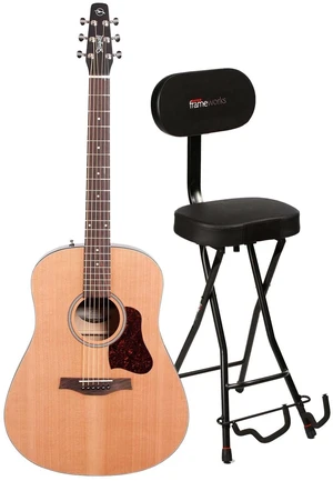 Seagull Guitars S6 Cedar Original, Acoustic Guitar Natural, Gator GFW-GTR-SEAT Bundle Seagull Guitars S6 Cedar Original, Acoustic Guitar Natural, Gator GFW-GTR-SEAT Bundle