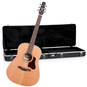 Seagull Guitars S6 Cedar Original, Acoustic Guitar Natural, Gator Deluxe ABS Molded Case Bundle Seagull Guitars S6 Cedar Original, Acoustic Guitar Natural, Gator Deluxe ABS Molded Case Bundle