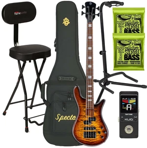 Spector EuroBolt 4 Bass Guitar Tobacco Sunburst Gloss, (2) Ernie Ball 2832, Gator GFW-GTR-1000, KLIQ TinyTune, Gator GFW-GTR-SEAT Bundle Spector EuroBolt 4 Bass Guitar Tobacco Sunburst Gloss, (2) Ernie Ball 2832, Gator GFW-GTR-1000, KLIQ TinyTune, Gator GFW-GTR-SEAT Bundle