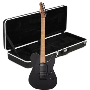 Charvel Pro-Mod So-Cal Style 2 24 HT (Satin Black), Gator GC-ELECTRIC-A Deluxe ABS Molded Bundle Charvel Pro-Mod So-Cal Style 2 24 HT (Satin Black), Gator GC-ELECTRIC-A Deluxe ABS Molded Bundle
