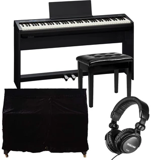 Roland FP-30X Digital Piano with Speakers (Black), KSC-70 - KPD-70, Bonnlo Padded Bench, Tascam TH02, Monkeysell Piano Cover Bundle Roland FP-30X Digital Piano with Speakers (Black), KSC-70 - KPD-70, Bonnlo Padded Bench, Tascam TH02, Monkeysell Piano Cover Bundle