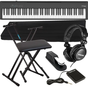 Roland FP-30X Digital Piano with Speakers (Black), Keyboard Stand, Bench, Sustain Pedal, Nektar NP-1, Tascam TH02, Cover Bundle Roland FP-30X Digital Piano with Speakers (Black), Keyboard Stand, Bench, Sustain Pedal, Nektar NP-1, Tascam TH02, Cover Bundle