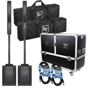 (2) Electro-Voice Evolve 50M Powered Speaker (Top Cover Included), ProX X-EV-EVOLVE50X2W, (2) XLR Cables Bundle (2) Electro-Voice Evolve 50M Powered Speaker (Top Cover Included), ProX X-EV-EVOLVE50X2W, (2) XLR Cables Bundle