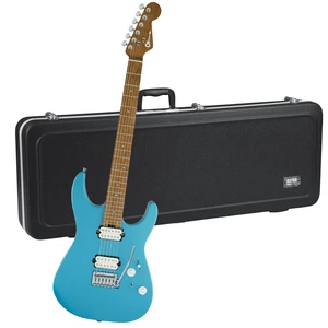 Charvel Pro-Mod DK24 HH 2PT Electric Guitar Matte Blue Frost, Gator GC-ELECTRIC-A Deluxe ABS Molded Bundle Charvel Pro-Mod DK24 HH 2PT Electric Guitar Matte Blue Frost, Gator GC-ELECTRIC-A Deluxe ABS Molded Bundle