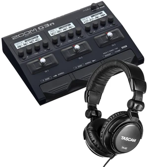 Zoom G3n Multi-Effects Processor, Tascam TH02 Headphones Bundle Zoom G3n Multi-Effects Processor, Tascam TH02 Headphones Bundle