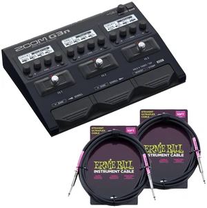 Zoom G3n Multi-Effects Processor, (2) Ernie Ball Guitar Cables Bundle Zoom G3n Multi-Effects Processor, (2) Ernie Ball Guitar Cables Bundle